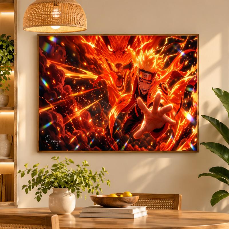 5D Diamond Painting Naruto Uzumaki DIY Full Drill Diamond Art Kit Home Decoration