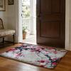 Plum Blossom Flower Floor Mat Soft Flannel Absorbent Mat Non-Slip Rug Home Bedroom Bathroom