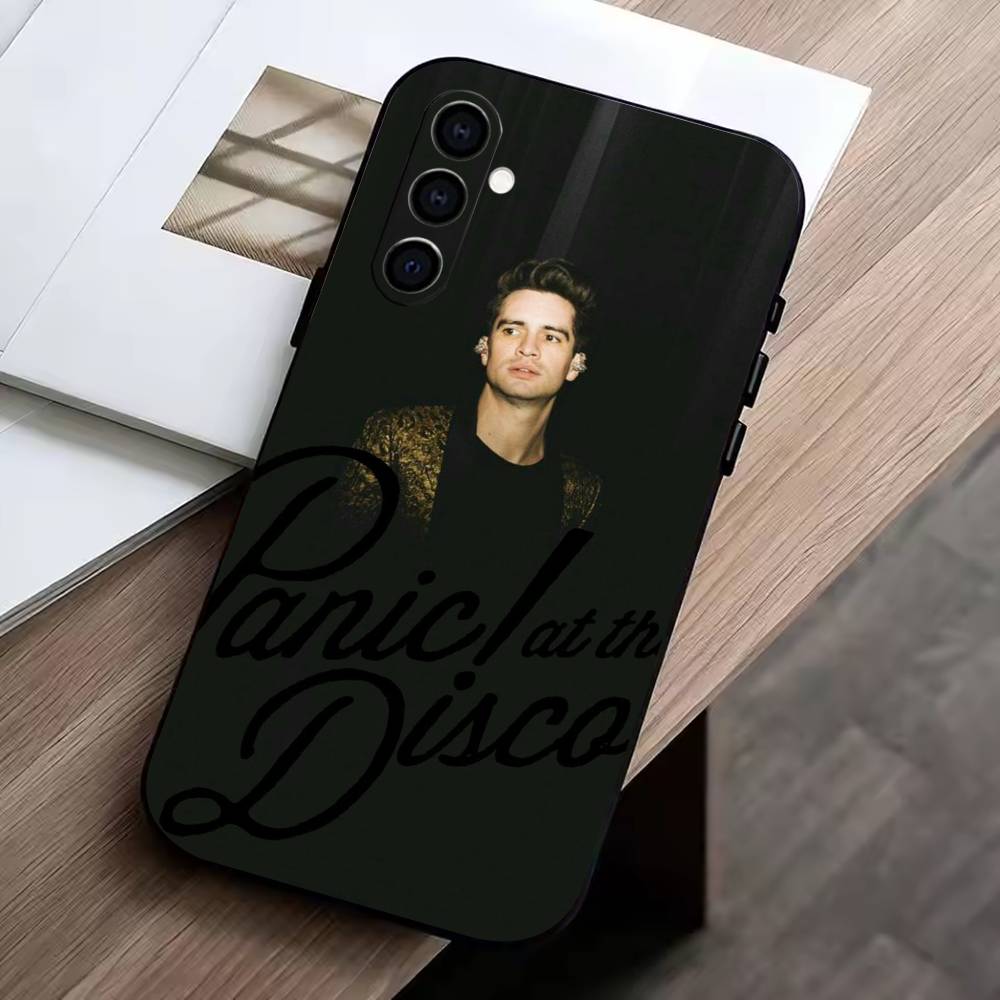 P-Panic! At The Disco Phone Case For Samsung Galaxy A73,A72,A71,A70,A53,A52,A51,Soft Silicone Black Cover