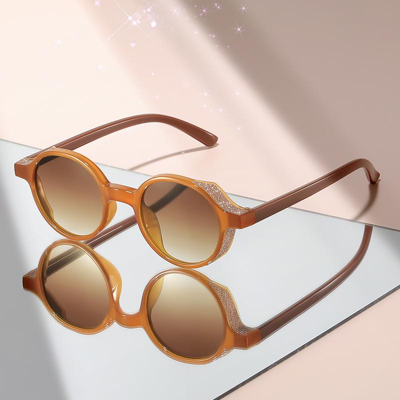 Classic Small Round-framed Sunglasses, Fashionable and Trendy Travel, Party and Gathering Sunglasses