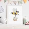 Boho Cartoon Farm Animals Wall Art Canvas Painting Rabbit Bear Bee Flower Posters and Prints Pictures for Baby Kids Room Decor