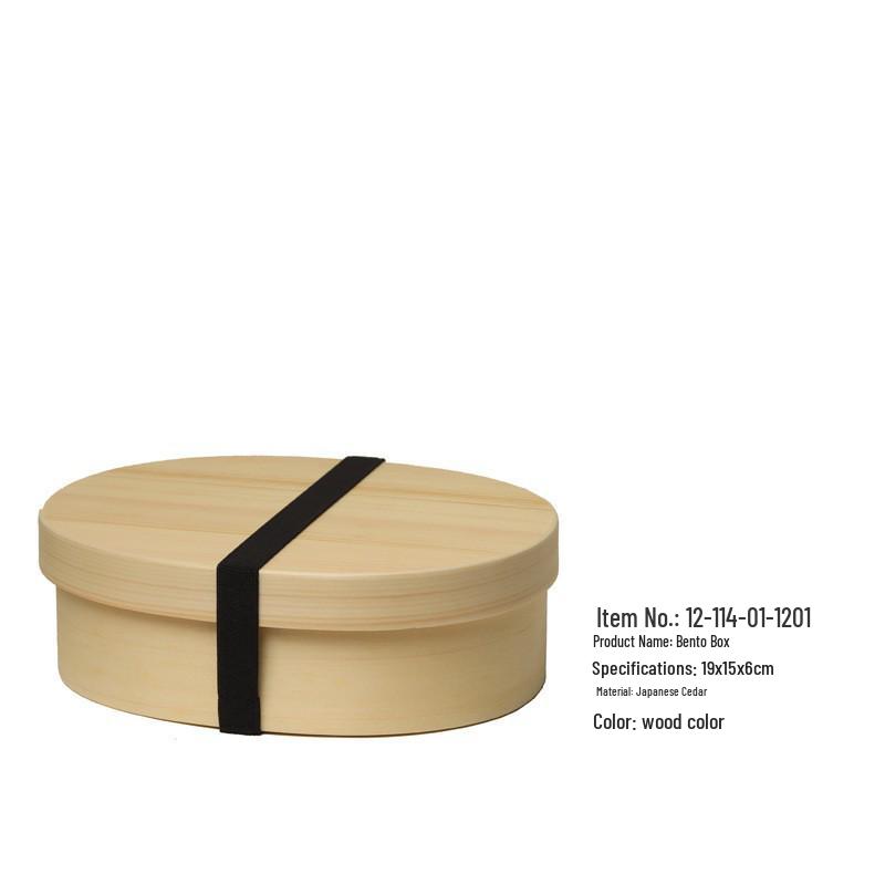 YFJY Japanese-Style Multi-Layer Wooden Bento Box for Students and Outdoor Picnics