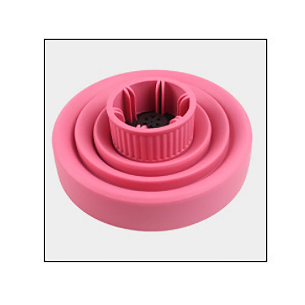 Pink Silicone Collapsible Hair Dryer Diffuser Folding Foldable Electric Hair Dryer Diffuser for Home