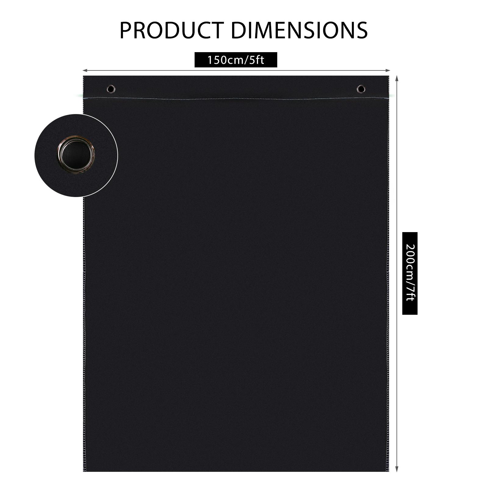 

Andoer 1.5 * 2M 5 * 7ft Bi Color Backdrop Washable Background Screen Polyester Cotton Material Hanging Loops Design