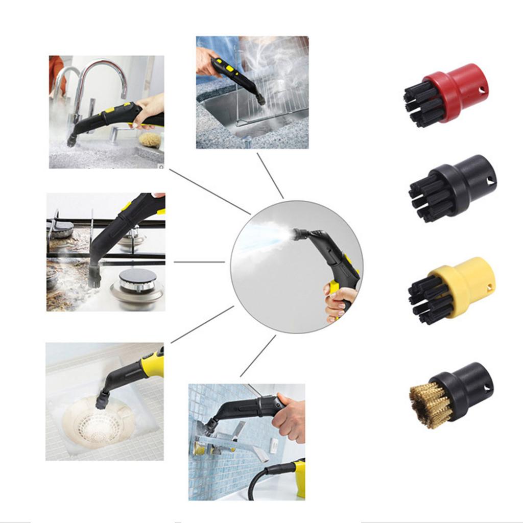 Durable Steam-Cleaning Small Round Brush for SC1 SC2 SC3-SC4 SC5 Attachments Replacement Sprinkler Extension Nozzle Head