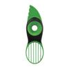 Avocado Slicer, 3 In 1 Green Splashes Pits Slices Pear Sharp Fruit Avocado Mango Papaya Pitter Peeler