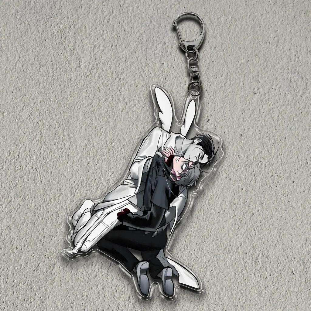 Anime Acrylic Keychain for ALIEN STAGE MIZI SUA TILL IVAN HYUNA LUKA 6Cm Anime Exquisite Pendant Transparent Metal Chain Pendant