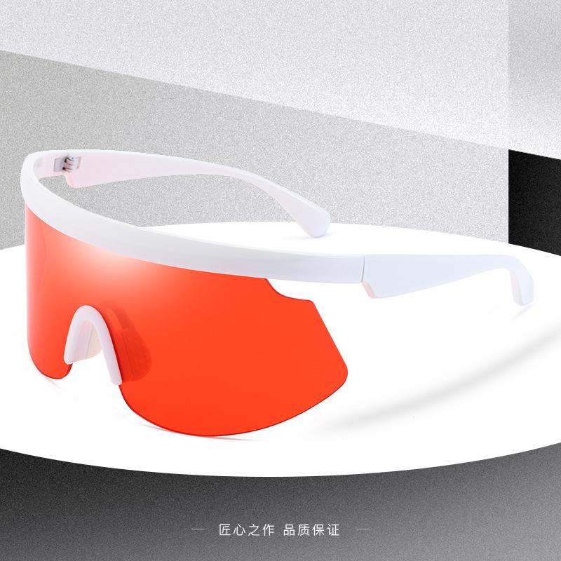 New Cycling Glasses, Unisex, Windproof, UV-resistant, Large Frame, Integrated Sunglasses, Trendy and Stylish
