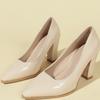 High Heels Trendy Four-season Fairy Style Pointed Head Shallow Mouth Thick Heel Temperament Fashion Shoes