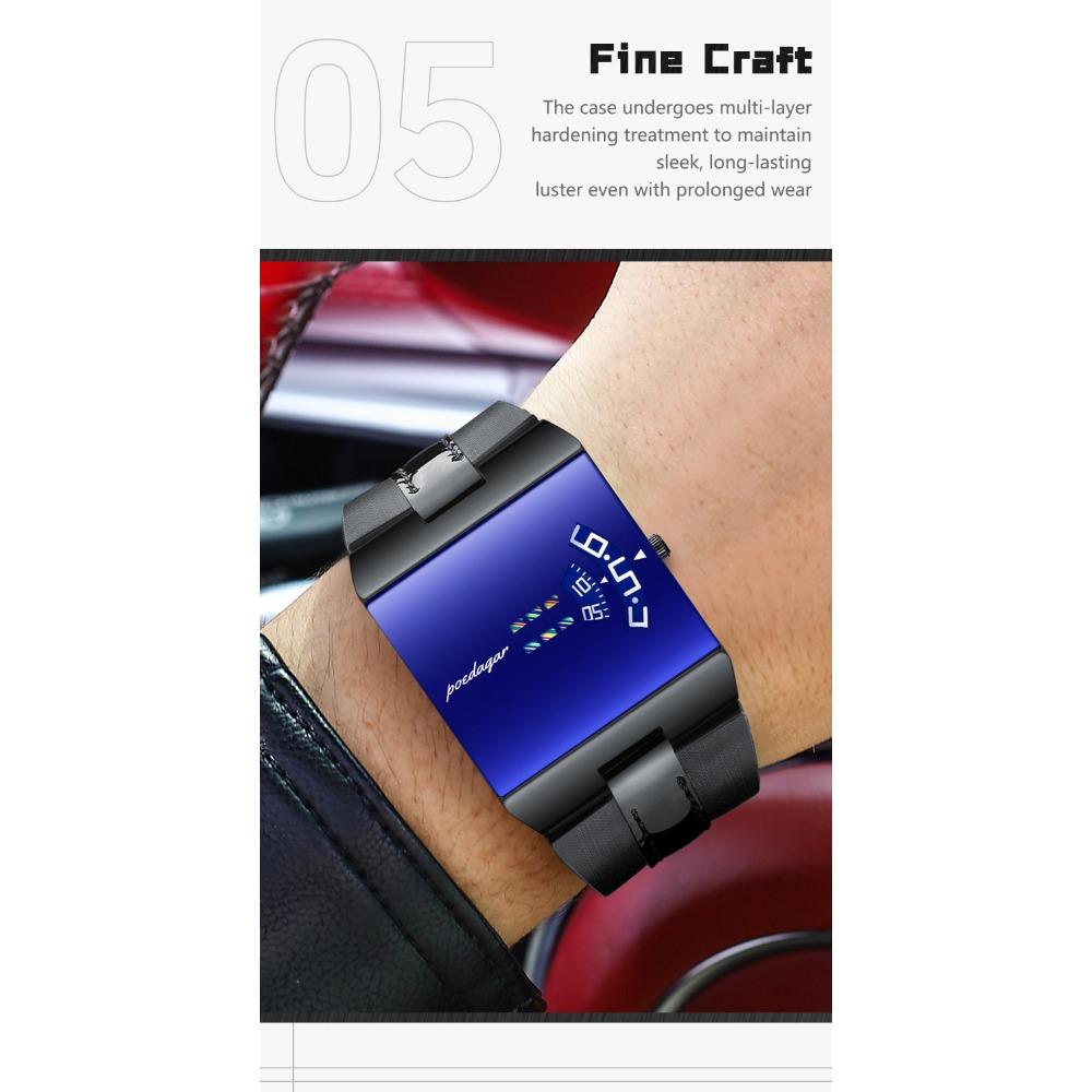 POEDAGAR High Quality Man Watch Waterproof Casual Watch Sports Leather Quartz Watches Male+Box