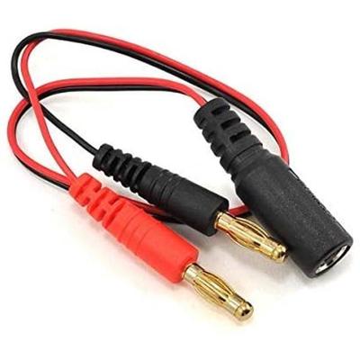 DC 2.1 To 4mm Banana Plug Cable 30cm – Compatible with Fatshark FPV Goggles – Flexible Power Connection – Red Black – For 2S 1500mAh LiPo