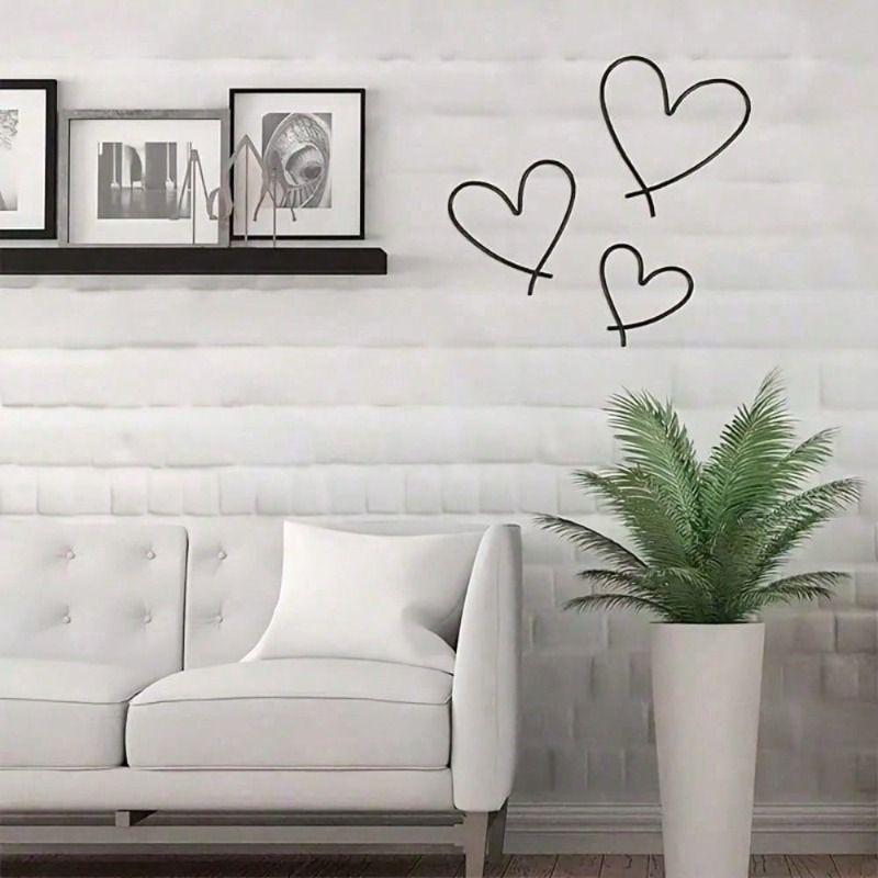 Modische Metall-Wanddekoration für Eingangsbereich, Büro, Schlafzimmer