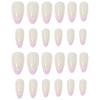 Wear Manicure Wear Nail Piece Blue And White French Wearable Manicure False Nail