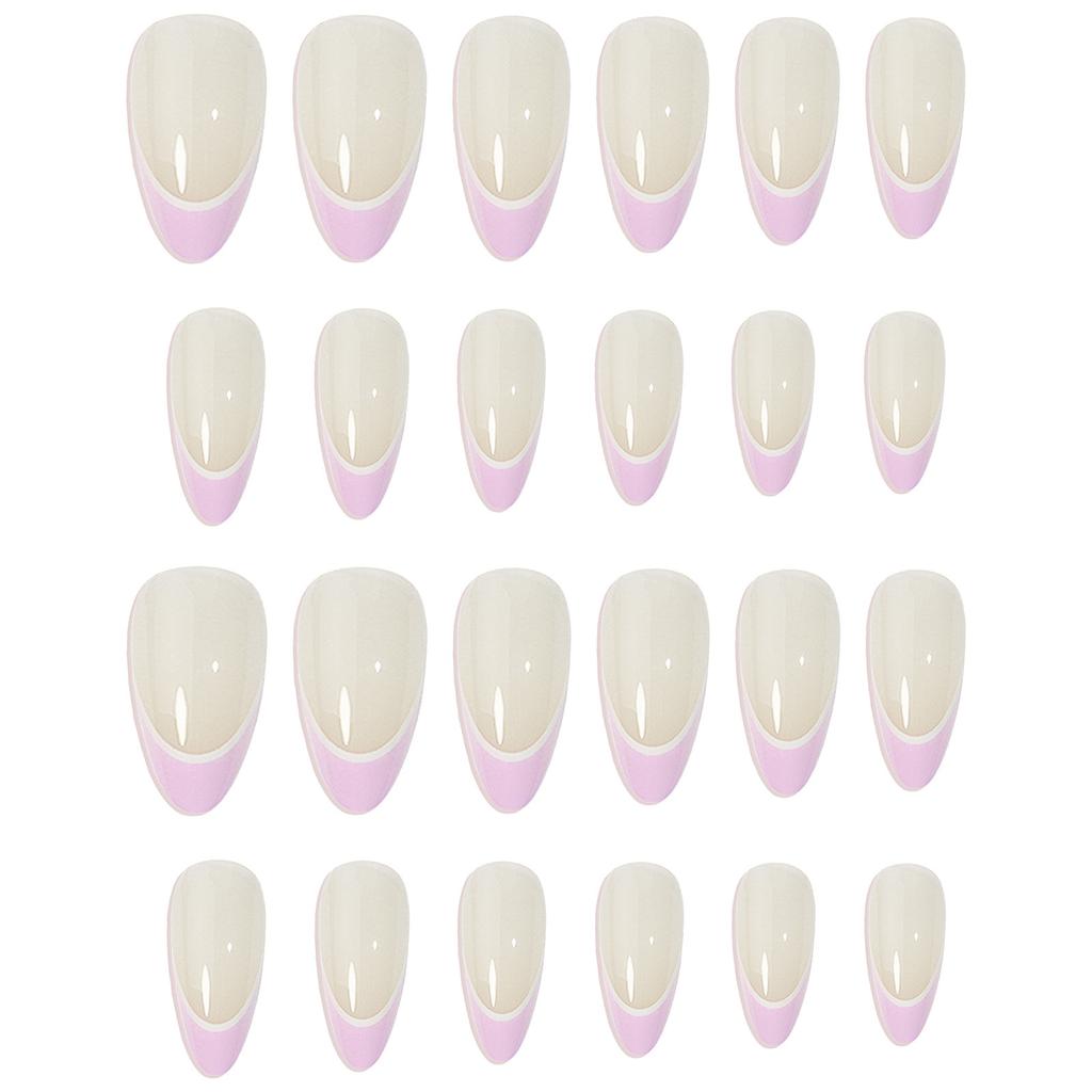 Wear Manicure Wear Nail Piece Blue And White French Wearable Manicure False Nail