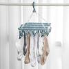 32 Clips Folding Clothes Dryer Hanger Windproof Socks Underwear Drying Rack Household Children Adults Storage Laundry Rack