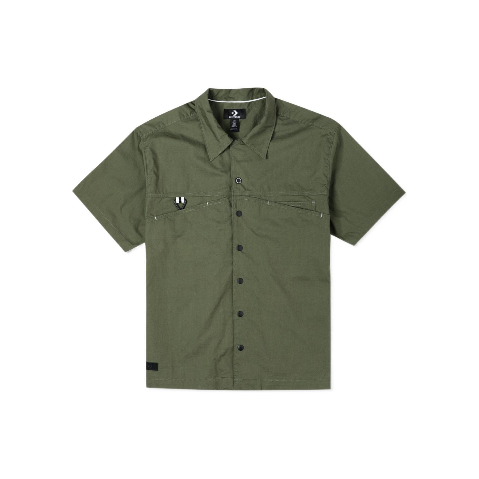 Converse Layering Shirt Asia Sizing  Olive Green  Men s 10024356-A01 S