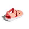 adidas Fortaswim Synthetic Leather Low Top Toddler Shoes Orange Red White Infant And Toddler DB2535