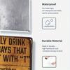 Funny Vintage Metal Beer Sign Bar Wall Decor For Man Cave Garage Home 8x12 Inch