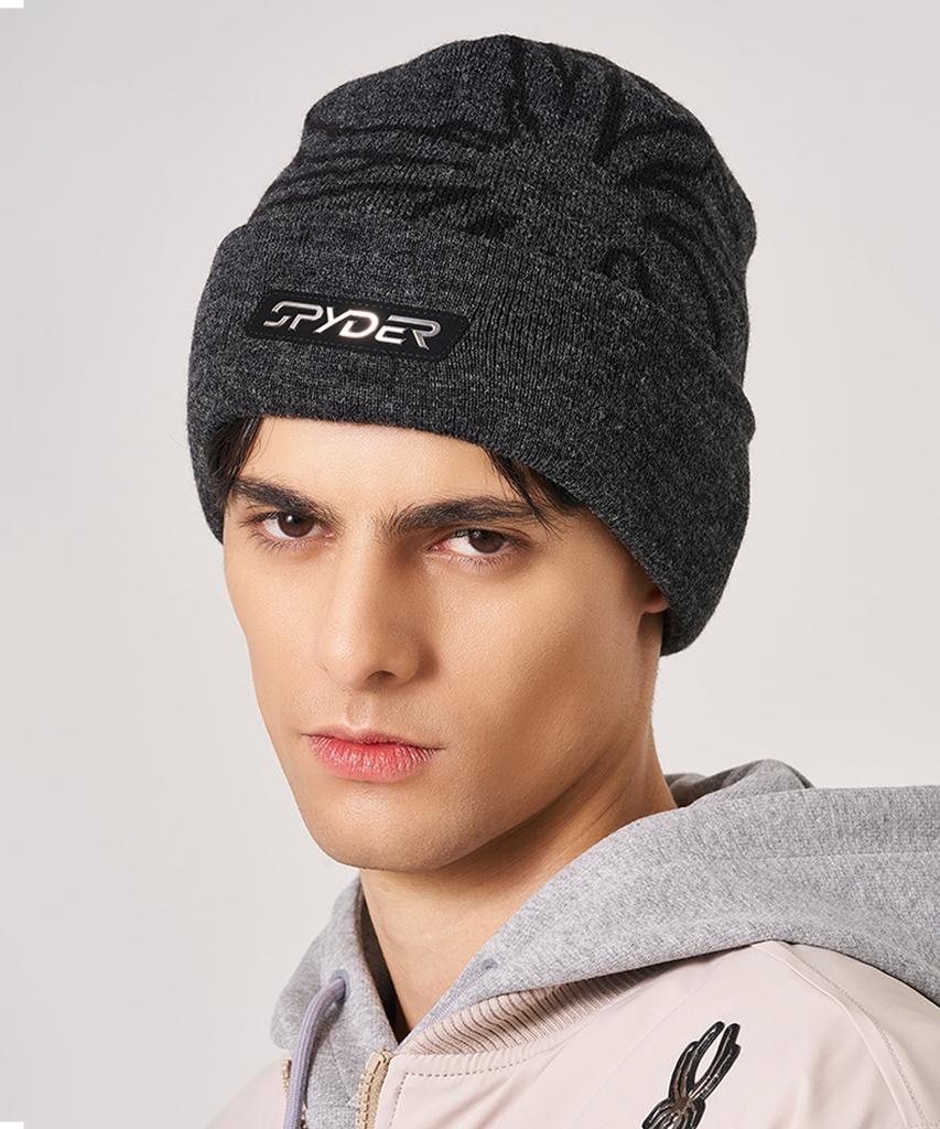 SPYDER Men'S Logo Patch Short Beanie Spkwanca307Mcgr