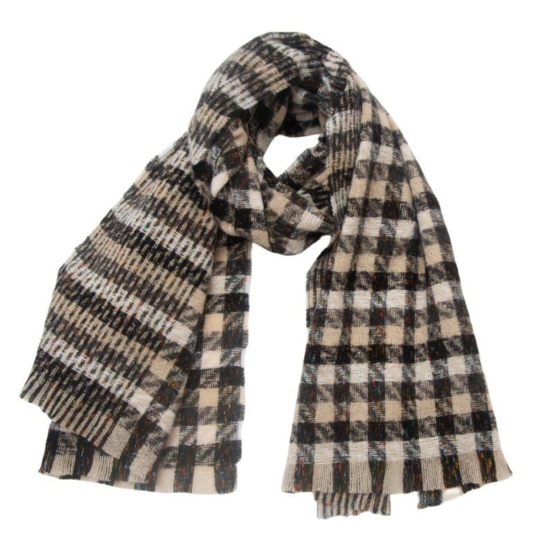 Ladies' New Double-Sided Thickened Versatile European And American Autumn And Winter Scarf, Air Conditioning Shawl