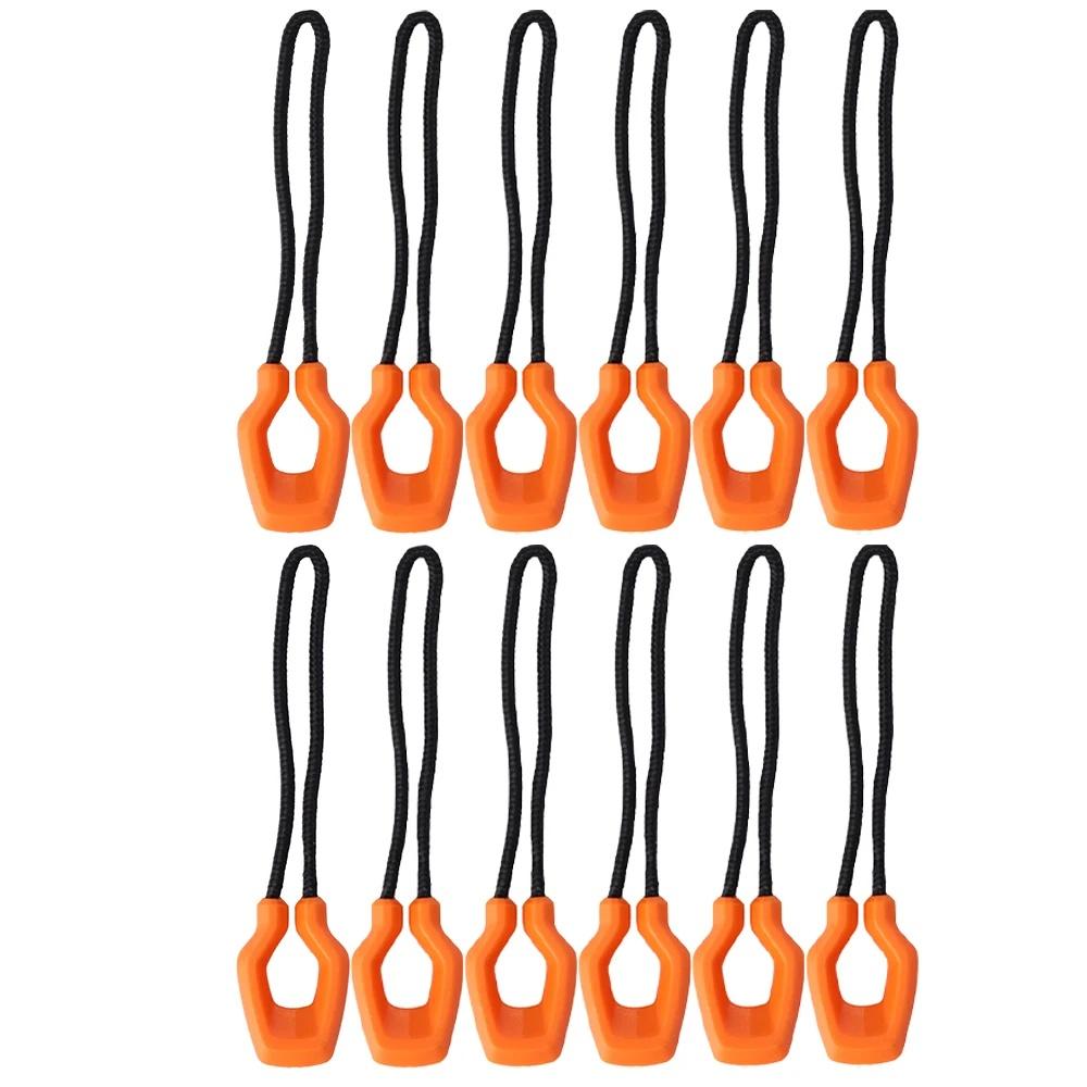 6pcs Zipper Pullers Convenient Zipper Extension Knapsack Jacket Zippers Accessories Tent Zipper Pull Slider Head Tool