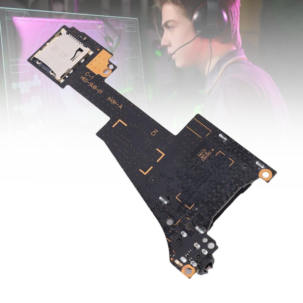 Card Reader Replacement for     HEG-001 Console Game Card Read   Memory Card Slot PCB Module with Headphone  
