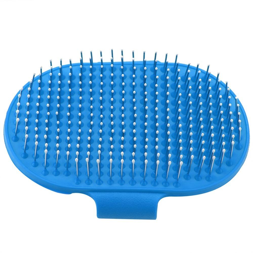 Metal Pin Pet Bath Brush Rounded Pin Tip Pet Massage Scrubber  Short Long Haired Pets