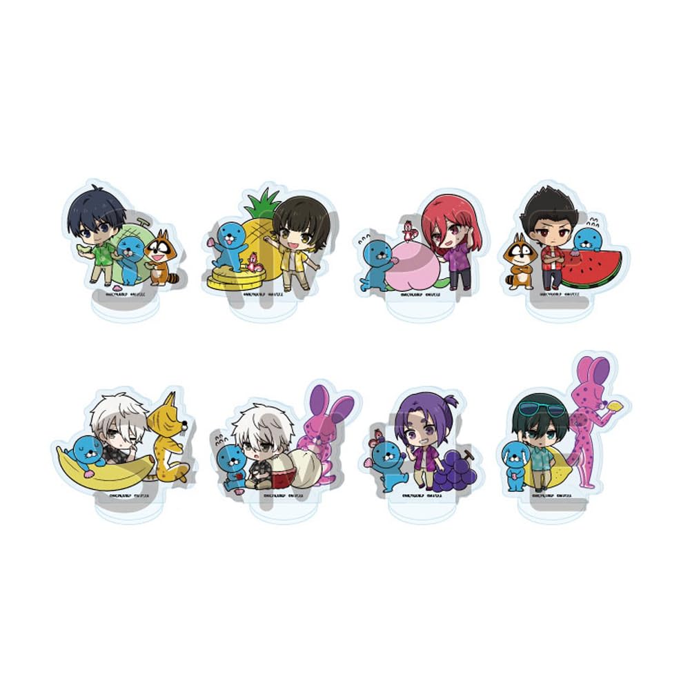 ТВ-аниме «Синяя тюрьма» x «Бонобоно» 02 [Иллюстрация мини-персонажей] Акриловый мини-стенд Полный набор (Коробка из 8 шт.)