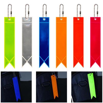 Bicycle Saddle Reflective Strip with Ball Chain High Visibility MTB Road Mountain Bike Hanging Night Riding Reflector Strip