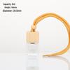 Square Car Aromatherapy Pendant - Mini Glass Essential Oil Diffuser & Decorative Fragrance Bottle