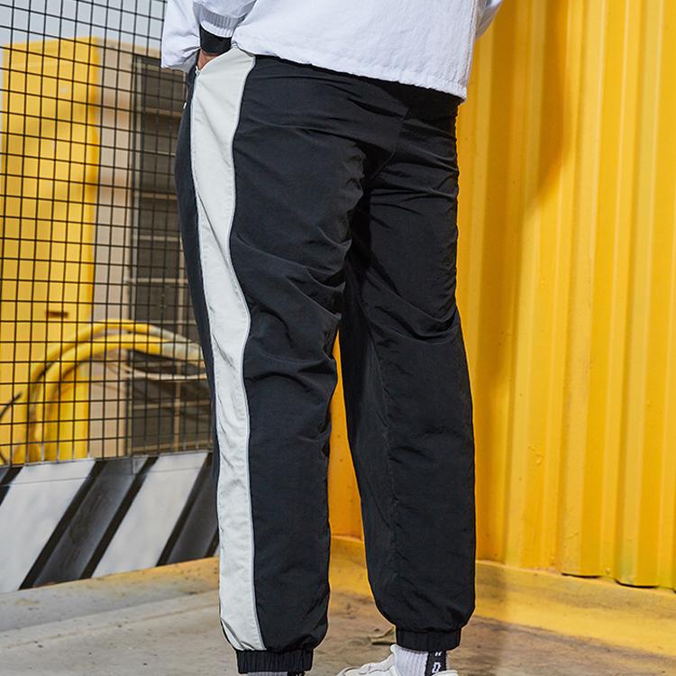 Li Ning Fashion Series Loose Cuff Sports Long Pants Men Bottoms Black AYKQ859-1