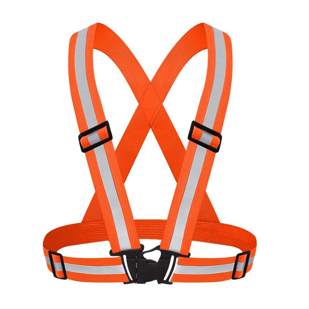 

Выделите светоотражающие ремни для ночной работы, безопасности бега, регулируемого светоотражающего жилета, светоотражающей куртки высокой видимости One size fits all оранжевый