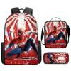Quick Hair Spider-Man Spider-Man Backpack, Primary And Secondary School Schoolbag, Large Capacity Animation Backpack