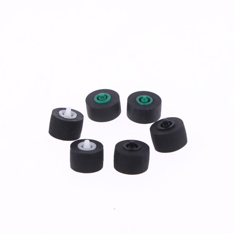 10 Stück 10x6x1,5x10mm Kassettenradio-Mechanismus Druckrollenrad mit Welle für Tonbandgerät Kassettenplayer Audiozubehör