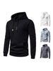 Men's European Size Jacquard Pullover Hoodie