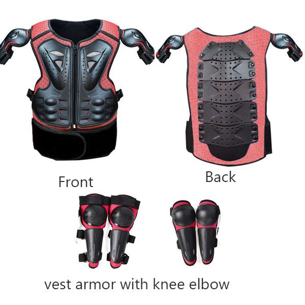 Kids Full Body Armor Motocross Off-Road Protective Vest Suit Anti-Impact with Knee & Elbow Guards for Boys And Girls 4-13 Years