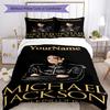 Michael Jackson 59 Customize Your Name Bedding Set Breathable Duvet Cover with Pillowcases Home Decoration Birthday Gift