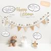 Hanakaze 100th Day Celebration Decorations, Birthday Decorations, Felt Fabric 100th Day Decoration Set, Simple and Stylish Birthday Decorations for