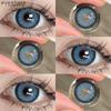 EYESHARE 1Pair Color Contact Lenses for Eyes Natural Brown Yearly Use Lenses Gray Multicolored Contact Lens Gray Pupils Lens