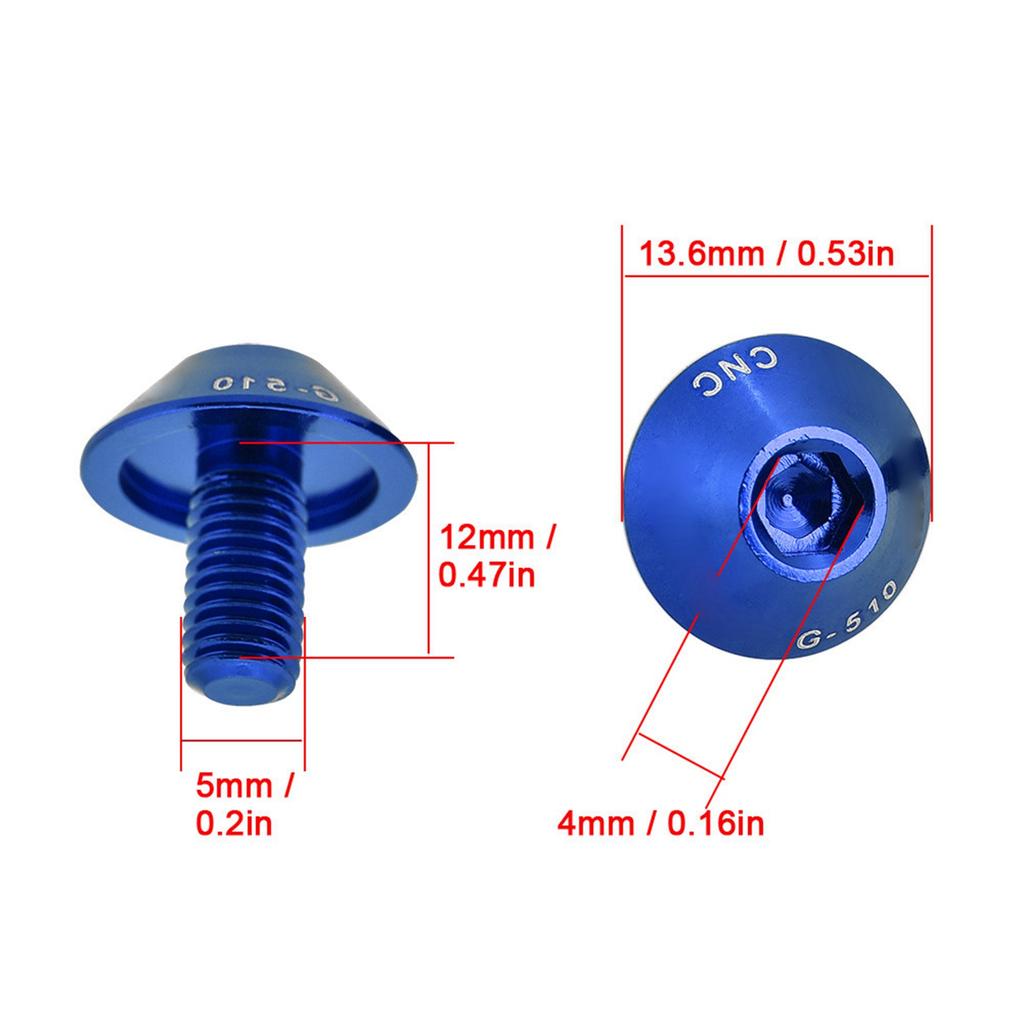 GUB G 510 2Pcs M5 * 12mm Bike Bicycle Water Bottle Cage Holder Bracket Screw Bolts