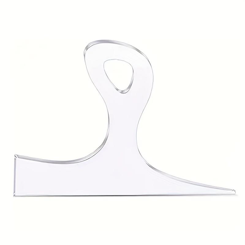 1 ks Průhledný akrylový velký šablonový nůž s rukojetí, Prázdný akrylový kuchyňský šablonový nástroj na rukojeti