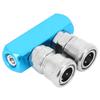 Air Compressor Quick Connector Coupler Pneumatic Fittings Aluminum Alloy Push‑in Connection