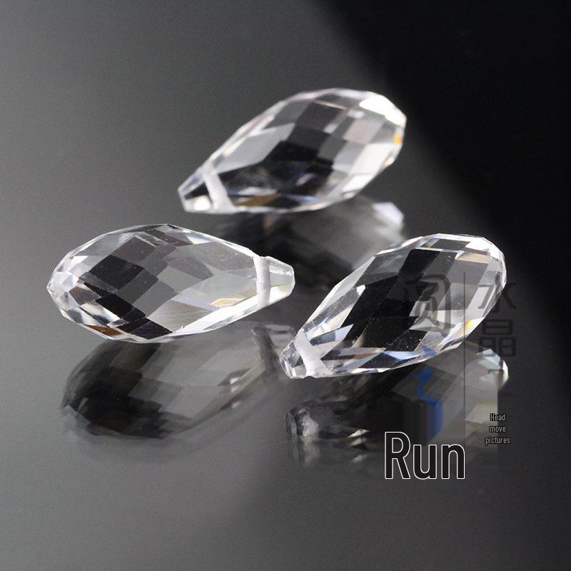 Crystal Glass Teardrop Beads 6x12MM Horizontal Hole for Handmade Jewelry DIY. Approx. 95 beads of 6x12MM