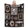 Halloween Black Cats Blankets Witchy Kitty Fleece Awesome Warm Throw Blankets for Bedspread Spring/Autumn