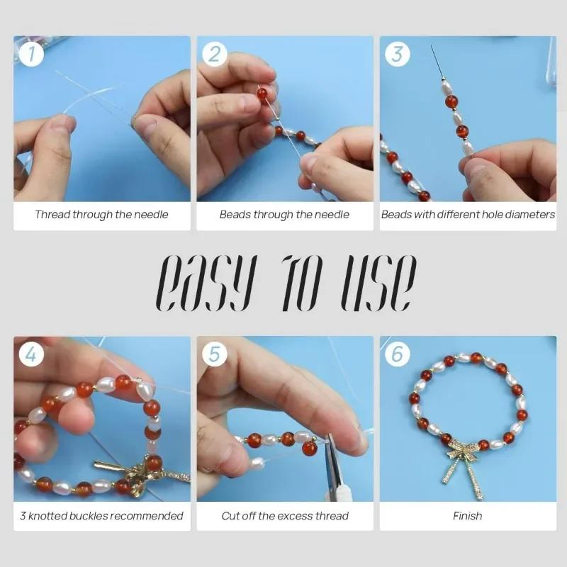 100/500M Transparent Elastic Rope Crystal Line Rubber Cord Thread For DIY Beading Bracelet Jewelry DIY Apparel Sewing Supplies