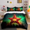 "Star Decorative Set for Home" Bedding Set with 1 Duvet Cover 2 Pillowcases Single Double King Queen, Gift