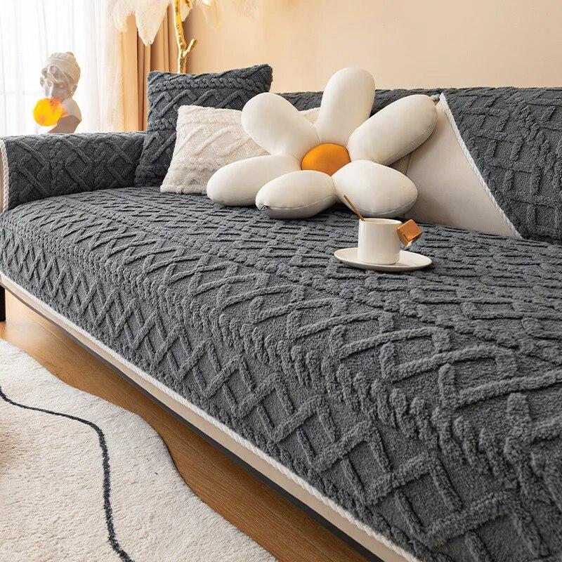 

Зимний угловой чехол для дивана, чехол для подушки, плюшевый чехол для дивана, чехол для дивана, съемный коврик для собаки, детский коврик, подушка для дивана, одеяло 90x210cm 1pcs