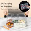 100-Pack Disposable Square 5-Compartment Plastic Meal Prep Containers with Lids (1500ml)