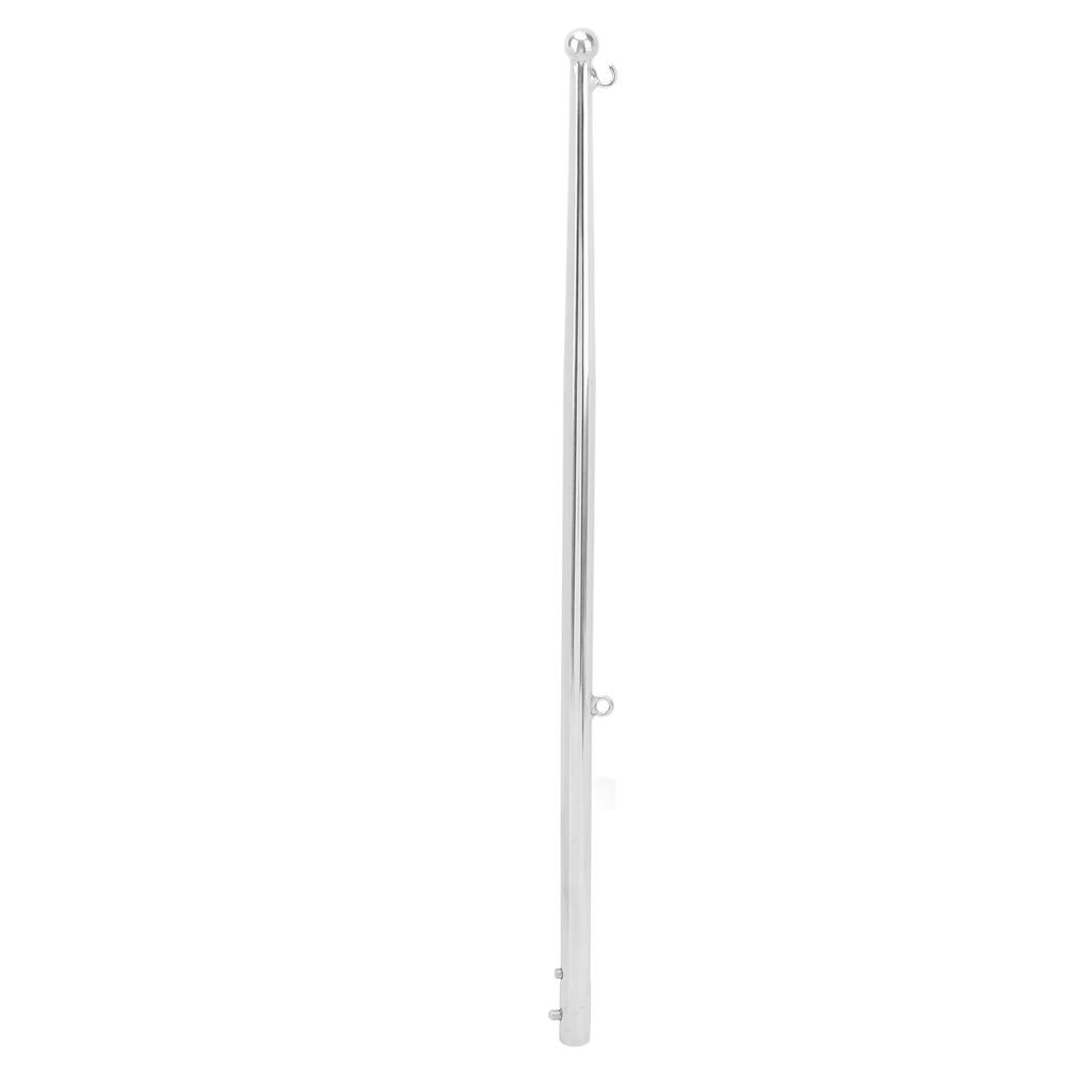 Flag Pole 610mm Stainless Steel Weather Resistant Rustproof Marine Flagpole for Yacht Vessel