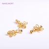 Trendy 18K Gold Plated Round Pearl Clasps Fastener For Bracelet Necklace Making Fittings,DIY Jewellery Making Supplies Wholesale